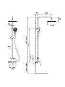 Душевая система AltroBagno Intento 030104 Cr цвет Хром-7