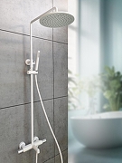 Душевая система AltroBagno Intento 030424 MW с термостатом цвет Белый матовый-1