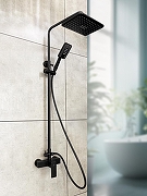 Душевая система AltroBagno Lamberto 030103 MB цвет Черный матовый-1