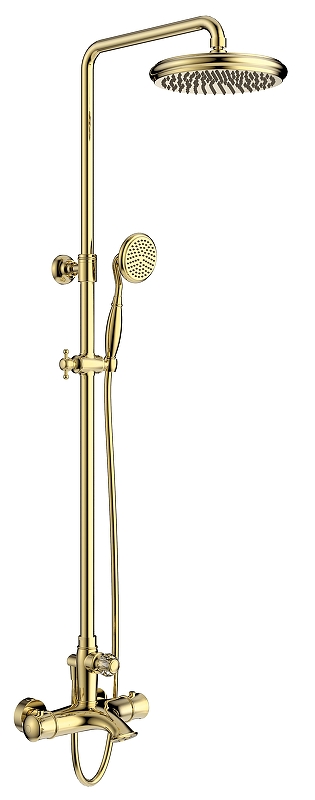 Душевая система AltroBagno Beatrice 030408 Or с термостатом 
