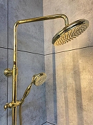Душевая система AltroBagno Beatrice 030408 Or с термостатом цвет Золото-5