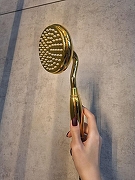 Душевая система AltroBagno Beatrice 030408 Or с термостатом цвет Золото-7