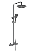 Душевая система AltroBagno Lamberto 030426 GM с термостатом цвет Оружейная сталь