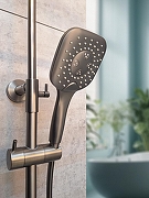 Душевая система AltroBagno Lamberto 030426 GM с термостатом цвет Оружейная сталь-3