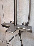 Душевая система AltroBagno Lamberto 030426 GM с термостатом цвет Оружейная сталь-5