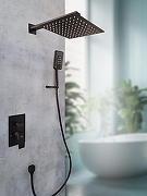 Душевая система AltroBagno Lamberto 040105 MB цвет Черный матовый-1