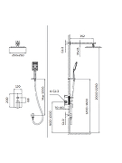 Душевая система AltroBagno Lamberto 040105 MB цвет Черный матовый-8