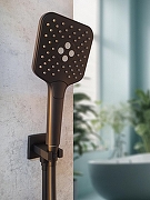 Душевая система AltroBagno Lamberto 040412 MB с термостатом цвет Черный матовый-2