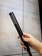 Душевая система AltroBagno Metropoli 030422 NeOp с термостатом цвет Черный матовый-6