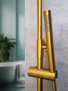 Душевая система AltroBagno Metropoli 030425 OrSp с термостатом цвет Золото матовое-4