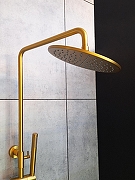 Душевая система AltroBagno Metropoli 030425 OrSp с термостатом цвет Золото матовое-5