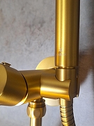 Гигиенический душ со смесителем AltroBagno Modern 060117 BG цвет Золото матовое-6