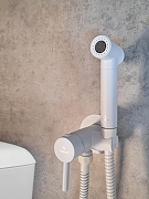 Гигиенический душ со смесителем AltroBagno Modern 060124 MW цвет Белый матовый-1