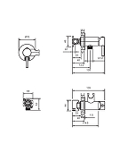 Гигиенический душ со смесителем AltroBagno Modern 060124 MW цвет Белый матовый-7