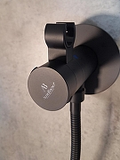 Гигиенический душ со смесителем AltroBagno Oggetto 060402 MB с термостатом цвет Черный матовый-4