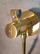 Гигиенический душ со смесителем AltroBagno Oggetto 060403 BG с термостатом цвет Золото матовое-4