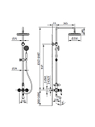 Душевая система AltroBagno Opera 030206 Or цвет Золото-7
