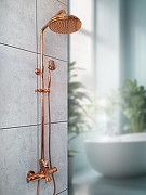 Душевая система AltroBagno Beatrice 030423 ROr с термостатом цвет Розовое золото-1