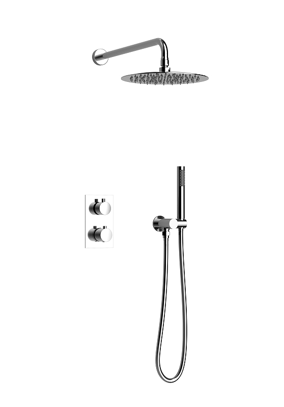 Душевая система AltroBagno Unione 040407 Cr с термостатом 