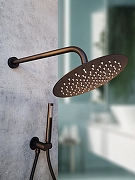 Душевая система AltroBagno Unione 040408 MB с термостатом цвет Черный матовый-4