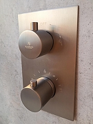 Душевая система AltroBagno Unione 040409 GM с термостатом цвет Оружейная сталь-2