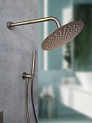 Душевая система AltroBagno Unione 040409 GM с термостатом цвет Оружейная сталь-4