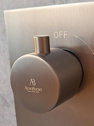 Душевая система AltroBagno Unione 040409 GM с термостатом цвет Оружейная сталь-6