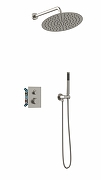 Душевая система AltroBagno Unione 040419 Ni с термостатом цвет Никель