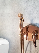 Гигиенический душ со смесителем AltroBagno Beatrice 060114 ROr цвет Розовое золото-1