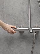 Душевая система AltroBagno Bilancia 030427 Ni с термостатом цвет Никель-4