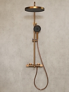 Душевая система AltroBagno Bilancia 030431 BC с термостатом цвет Медь матовая-1