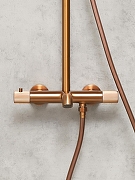Душевая система AltroBagno Bilancia 030431 BC с термостатом цвет Медь матовая-11