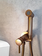 Гигиенический душ со смесителем AltroBagno Modern 060123 BC цвет Медь матовая-1