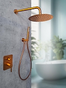 Душевая система AltroBagno Unione 040109 BC цвет Медь матовая-1