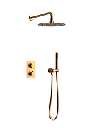 Душевая система AltroBagno Unione 040410 BC с термостатом цвет Медь матовая