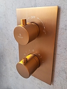 Душевая система AltroBagno Unione 040410 BC с термостатом цвет Медь матовая-2