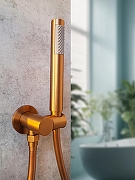 Душевая система AltroBagno Unione 040410 BC с термостатом цвет Медь матовая-3