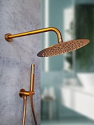 Душевая система AltroBagno Unione 040410 BC с термостатом цвет Медь матовая-4