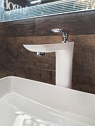 Смеситель для раковины AltroBagno Aperto 010206 BiCr цвет Белый Хром-4