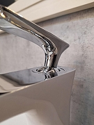 Смеситель для раковины AltroBagno Aperto 0109 Bi Cr цвет Белый Хром-3