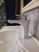 Смеситель для раковины AltroBagno Aperto 0109 Bi Cr цвет Белый Хром-4