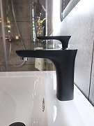 Смеситель для раковины AltroBagno Aperto 0120 NeOp цвет Черный матовый-3