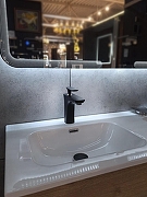 Смеситель для раковины AltroBagno Aperto 0120 NeOp цвет Черный матовый-6