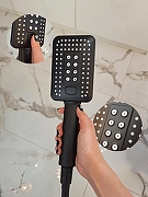 Смеситель для ванны AltroBagno Aperto 0211 NeOp цвет Черный матовый-1