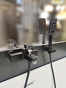 Смеситель для ванны AltroBagno Aperto 0211 NeOp цвет Черный матовый-2