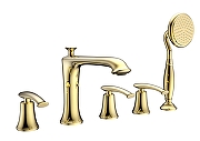Смеситель на борт ванны AltroBagno Beatrice 020103 Or цвет Золото