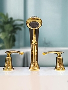 Смеситель на борт ванны AltroBagno Beatrice 020103 Or цвет Золото-4