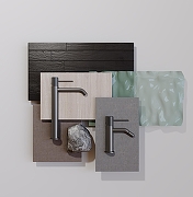 Смеситель для раковины AltroBagno Bilancia 010226 GM цвет Оружейная сталь-4