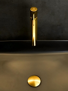 Смеситель для раковины AltroBagno Bilancia 010227 BG цвет Золото матовое-7