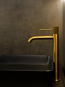 Смеситель для раковины AltroBagno Bilancia 010227 BG цвет Золото матовое-10